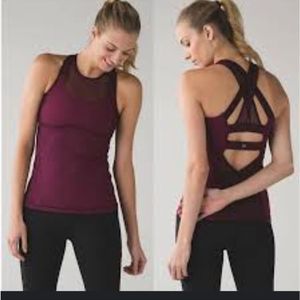 Lululemon Racerback Tank Top with built in bra size 8